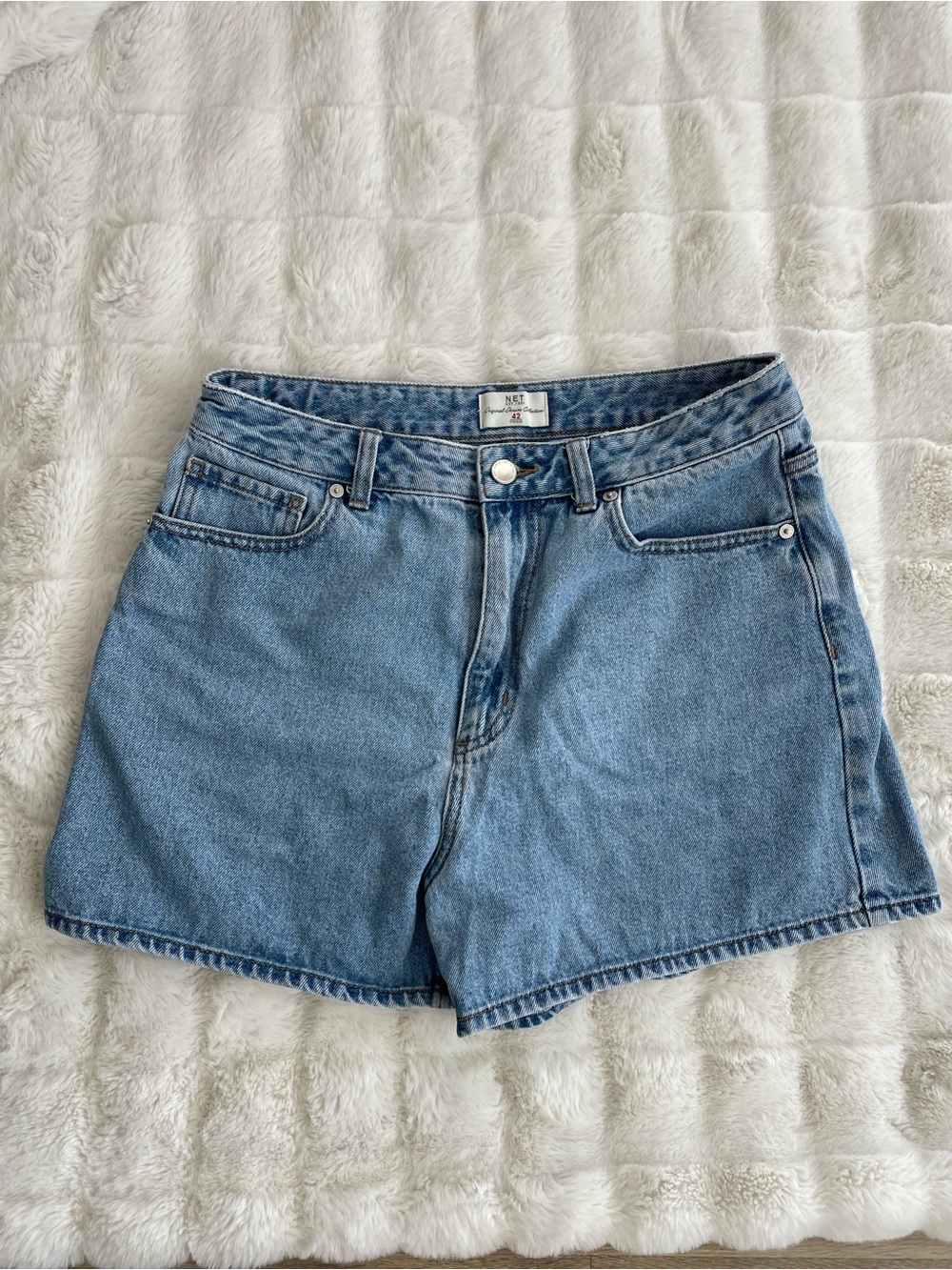Denim High-Rise Blue Jean Shorts